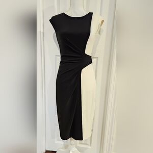 Ralph Lauren Black and White Midi Dress (4)
